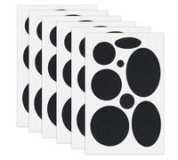 DUINIU 6 Pezzi Adesivi Patch per Piumini Ovali Neri, Autoadesivi, Impermeabili E Resistenti, per Riparare Buchi in Giacche, Tende E Abbigliamento Outdoor (10 * 15 Cm).