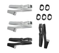 DUINIU Cinture Elastiche Da 4 Pezzi E Anelli Da Cintura Neri Da 5 Pezzi, Cinture Tattiche Elastiche Con Fibbia In Plastica, Cinture Intrecciate Elastiche Resistenti, Sport E Altre Scene.