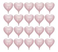 DUINIU Palloncini A Forma di Cuore Rosa da 20 Pezzi, Palloncini in Alluminio, Simpatici Palloncini Semplici, Palloncini Decorativi per Feste.