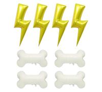 DUINIU Palloncini in Alluminio da 8 Pezzi, Ossa di Cane Fulmineo, Forme Creative, Oggetti di Scena Gonfiabili con Sfondo Interessante, Decorazioni per Feste di Compleanno.