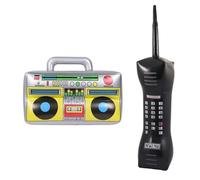 DUINIU Palloncino Radio da 1 Pezzo E Palloncino per Cellulare retrò da 1 Pezzo, Simpatici Giocattoli Gonfiabili, Decorazioni per Feste, Palloncini Creativi.