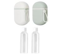 DUINIU Scatola Portasapone da 2 Pezzi E 2 Pezzi sotto Imbottigliamento, Scatola Portasapone Portatile con Coperchio, Scatola Portasapone per Uso Domestico, Adatta per Palestra, Campeggio, Scuola.