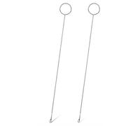 DUINIU Set all'Uncinetto A Lingua Lunga da 5 Pezzi, Clip di Fissaggio per Cucire da 10 Pezzi, Dispositivo di Piegatura per Cucire con Serratura, Clip in Plastica Trasparente.