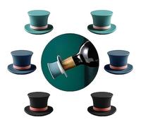 DUINIU Set di Tappi per Vino in Silicone da 12 Pezzi, Tappo per Bottiglia di Vino da Gentiluomo, Tappo per Vino Rosso A Prova di Perdite, Adatto per Vino, Champagne, Birra (6 + 6).