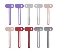 DUINIU Spremiagrumi per Dentifricio A 10 Colori, Tubo di Compressione Manuale in Metallo, Accessorio Multifunzione Anti-Spreco, Adatto per Dentifricio, Crema Colorante per Capelli.