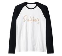 Duisburg Germania Design Vintage Elegante Maglia con Maniche Raglan