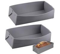 duisoad 2 Pezzi Stampi Per Pane in Silicone, Teglia per Torta in Silicone Stampo Plumcake Silicon per Torte, Toast, Compatibili con Forno e Lavastoviglie, Senza BPA, 24,5 x 11,5 x 6,5 cm