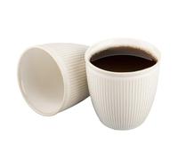 duisoad 2 Pezzi Tazzine da Espresso, Tazzine da Caffè per 120 ml Caffè e Bevande, Impilabile e Lavabile in Lavastoviglie