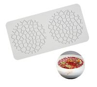 duisoad Tappetino per Goffratura Torta Pizzo, Pizzo Goffratura Stampo Silicone Stampi in Goffratura per Torte, Cioccolatini, Pasticcini, Biscotti