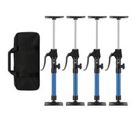 Duisrech Supporto da soffitto 40-60 cm, set da 4 pezzi, fino a 100 kg per | Supporto di montaggio telescopico con corsa della molla da 11,5 cm e 2 livelli di bloccaggio per armadi, piani di lavoro