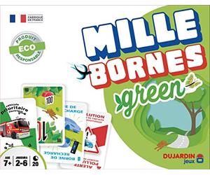 Dujardin - Mille Bornes Green - Gioco da Tavolo - Gioco di Carte - Raggiungi i 1000 terminali per Primo - da Giocare in Famiglia o tra Amici - 2 Giocatori a 8 Giocatori - da 7 Anni