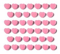 DUJEQM Calamite Frigorifero - 20 Pezzi Mini Calamite Potenti Calamite Piccole Magnete Potente, Magneti per Lavagna Magnetica, Calamita Frigo per Foto, Calendario, Ufficio, Scuola,Cucina (Cuore, Rosa)