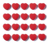 DUJEQM Calamite Potenti Calamite Frigorifero - 20 Mini Calamite Piccole Rosse a Cuore, Magneti per Lavagna Magnetica Magnete Potente Calamita Frigo per Foto, Calendario, Casa, Ufficio, Scuola e Cucina