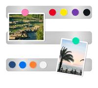 DUJEQM Lavagna Magnetica da Parete - 3 Pezzi Bacheca Magnetica con 10 Magneti Colorati, Strisce Magnetiche, Lavagnette per Appunti per Ufficio Casa Scuola, Lavagnetta per Calamite e Parete Fotografica