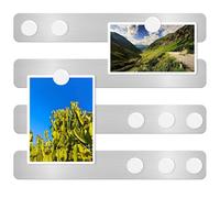 DUJEQM Lavagna Magnetica da Parete - 4 Pezzi Lavagnetta Magnetica, Bacheca Magnetica per Calamite con 10 Magneti Bianchi, Strisce Magnetiche Autoadesivo per Fotografica, Frigo, Cucina, Ufficio, Casa