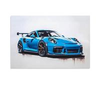 Dujoi Poster con auto 911 GT3RS, stampa artistica da parete con auto da corsa, vintage, stampa artistica su tela 911, senza cornice, 60 x 40 cm