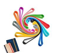 DUjuanhong Elastici in Silicone,10 Pezzi Elastici Colorati Avvolgenti Banda in Gomma Bande Planner Fascia Elastica per Borse Ufficio Cartelline Libri Scuola Casa Taccuino Esterno