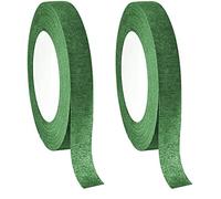 DUjuanhong Nastro Verde per Fioristi,2 Rotoli Adesivo Nastro per Fioristi, Nastro Fiore,Nastro Fioristi per Bouquet, Confezionamento di Fiori, Produzione Artigianale, Corona Nozze,27m*12mm