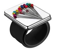 DUjuanhong Portaspilli Magnetico da Polso,1PCS Puntaspilli da Cucito Magnetico, Cuscino con Perno Quadrato con Cinturino da Polso in Silicone Cinturino per Fermagli per DIY Cucito