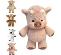 Dujuanus Running Cow Plush, Stress Relief Running Stuffed Animal,Moving Legs Interactive Shaking Stuffed, Creative Gifts For Kids & Adults Girls And Boys (Pink,45cm)