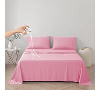 DUJUIKE Copriletto Impermeabile, Lenzuolo impermeabile, Coprimaterasso, Copridivano Divano per Cane, Gatto, Bambini, per letto matrimoniale (Cal king/King 230 * 250cm,Rosa)