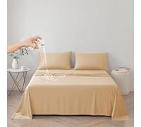 DUJUIKE Copriletto Impermeabile, Lenzuolo impermeabile, Coprimaterasso, Copridivano Divano per Cane, Gatto, Bambini, per letto matrimoniale (Giallo albicocca, Twin 160 * 230cm)