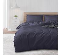 DUJUIKE Copripiumino impermeabile, Copripiumino, Impermeabile, Anti-incontinenza, Adatto per animali domestici, Gatti e cani, Bambini, Anziani, Doppia cerniera (Marina Oscura, Twin (135 * 200 cm))