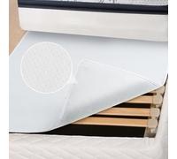 DUJUIKE Coprirete Singolo, Coprimaterasso Antiscivolo, Coprirete in Feltro Traspirante, Supporto in Particelle Antiscivolo in Grado di Fissare il Materasso, Adatto per Reti a Doghe (Grigio,90x200cm)