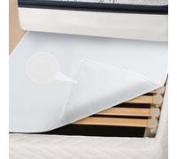 DUJUIKE Coprirete Una Piazza e Mezza, Coprimaterasso Antiscivolo, Coprirete in Feltro Traspirante, Supporto in Particelle Antiscivolo in Grado di Fissare il Materasso Reti a Doghe (Grigio,140x200cm)