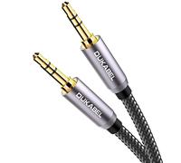 DuKabel Cavo audio da 3,5 mm Spina jack da 3,5 mm a 3,5 mm Cavo di collegamento audio per cuffie Aux con custodia interamente in metallo per cuffie, MP3, smartphone, autoradio - Serie Top 2,4 m