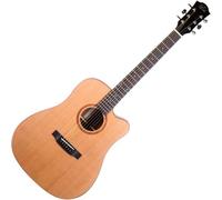 Duke Chitarra naturale D-MC-CUT-SATIN Dreadnought Cutaway legno di cedro mogano