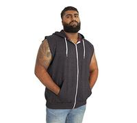 Duke D555 - Gilet da uomo Blake King-size senza maniche, con cerniera, colore: Carbone - 7XL