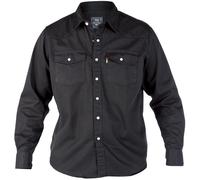 Duke London Uomo Wester Stile Jeans Camicia, 2 Colore Opzioni
