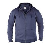 Duke - Rockford - Kingsize Cantor - Felpa con Cappuccio e Cerniera - Uomo (8XL) (Blu Navy)