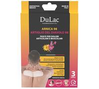 DuLàc 3 Fasce Arnica 98% e Artiglio del Diavolo 98%, 24H di Sollievo per Dolori Articolari, Muscolari e Mestruali, Stiramenti, Contratture e Distorsioni, Dispositivo Medico Detraibile, Made in Italy