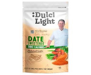 Dulcilight Eritritolo Dattero 1 Kg Dolcificante Zero Calorie Granulato | Sapore naturale, il doppio più dolce dello zucchero | Con succo di dattero | Keto e vegano | Zero calorie