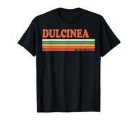 Dulcinea Retro Personalizzato Nome Vintage Stripes Maglietta