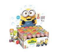 Dulcop Bubble World Bolle di sapone dei Minions, una scatola con 36 pezzi
