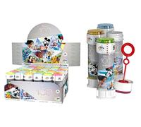 DULCOP - Pacco da 36 bolle 100 anni Disney - Bolle di sapone - 60 ml - 047331PA - Multicolore - Plastica - Licenza ufficiale - Giocattolo per bambini - Gioco all'aperto - A partire dai 3 anni