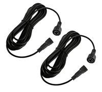DULEE 2 Packed 5M(16.4 Feet) 2 Pin IP65 Impermeabile Cavo di Prolunga per Faretti Solari, Luci da Giardino, Strisce LED