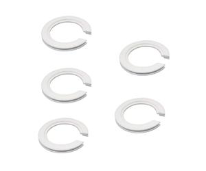 DULEE 5 Pezzi Anello Riduttore per Parelume da E27 a E14 Plastica,42mm a 29mm Convertitore Anello Paralume,Adatto per la Maggior Parte dei Fari a Baionetta,Portalampade,Lampade da Tavolo,Bianco