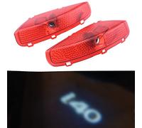 Duleutgnu Sunshine Fly - 2 luci a LED per porte auto, illuminazione per porte di ingresso, proiettore decorativo con logo di benvenuto (For hy-undai logo) (For I-40 logo) (For I-40 logo) (For I40)