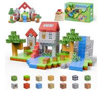 Dulsaera Blocchi magnetici, 110 pezzi, giocattoli per ragazzi e ragazze età 6 7 8 9 10, STEM Montessori impilabili giocattoli da costruzione per bambini Fidget Cubes giocattolo sensoriale per bambini