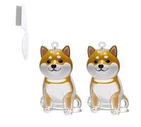Duludu Portachiavi commemorativo trasparente per peli di animali domestici, simpatica capsula ricordo della pelliccia, regalo commemorativo portatile per gli amanti dei cani, D, Taglia unica