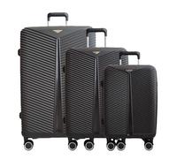 Dululux Collezione di valigie da viaggio - Bagaglio a mano e bagaglio a mano - Leggero - Slot TSA - Ruote a 360° - Disponibile nei colori Dark Blue e Dark Grey, Grigio scuro, Kofferset, Hard Case