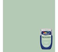 Dulux Benessere Pittura Colorata all'Acqua per Interni Superlavabile Anti Muffa Anti Batteri con Ioni D'Argento, 30 millilitri, Verde Menta, 30 ML