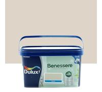 Dulux Benessere Pittura Colorata all'Acqua per Interni Superlavabile Anti Muffa Anti Batteri con Ioni D'Argento, 2.5 Litri, Beige Naturale