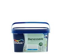 Dulux Benessere Pittura Colorata all'Acqua per Interni Superlavabile Anti Muffa Anti Batteri con Ioni D'Argento, 2.5 Litri, Bianco, 2.5L
