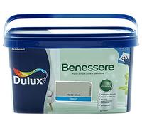 Dulux Benessere Pittura Colorata all'Acqua per Interni Superlavabile Anti Muffa Anti Batteri con Ioni D'Argento, 2.5 Litri, Verde Oliva, 2.5L