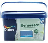 Dulux Benessere Pittura Colorata all'Acqua per Interni Superlavabile Anti Muffa Anti Batteri con Ioni D'Argento, 2.5 Litri, Blu Moderno, 2.5L